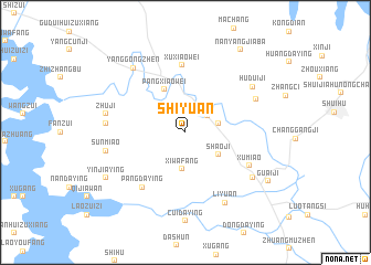 map of Shiyuan