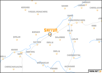 map of Shiyun