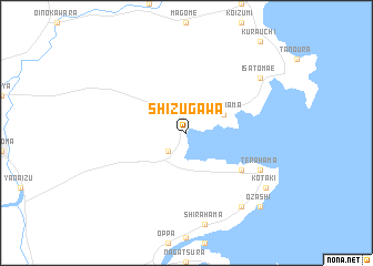 map of Shizugawa