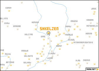 map of Shkëlzen