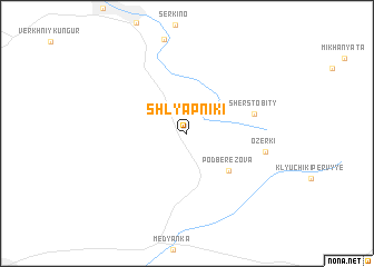 map of Shlyapniki