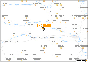 map of Shobdon