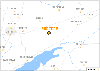 map of Shoccoe