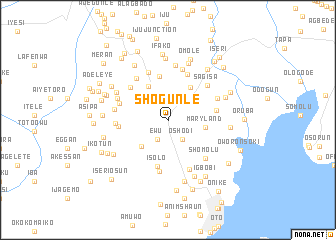 map of Shogunle