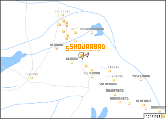 map of Shojā‘ābād