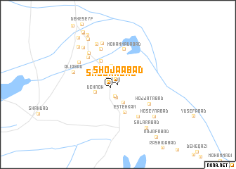 map of Shojā‘ābād