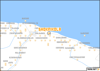 map of Shokrī Kolā