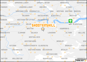 map of Shooters Hill