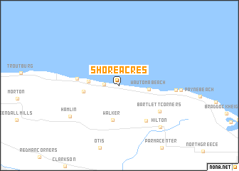 map of Shore Acres