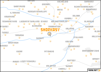 map of Shorkasy