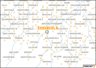 map of Showb Kolā