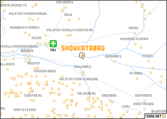 map of Showkatābād