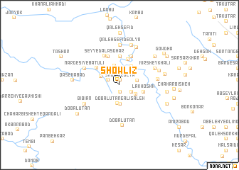 map of Showlīz