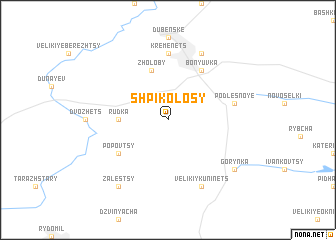 map of Shpikolosy