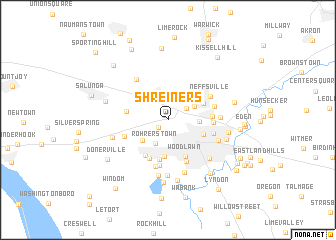 map of Shreiners