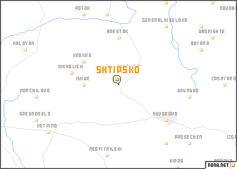 map of Shtipsko