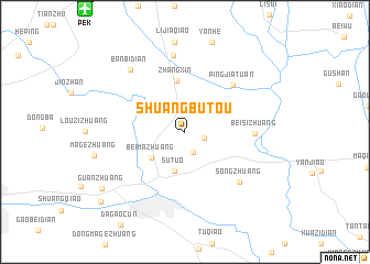 map of Shuangbutou