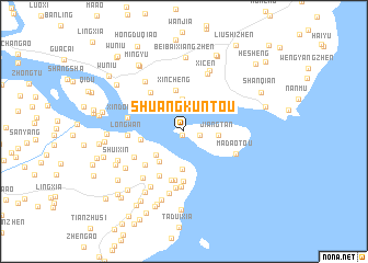 map of Shuangkuntou