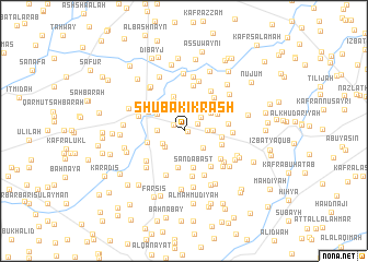 map of Shūbak Ikrāsh