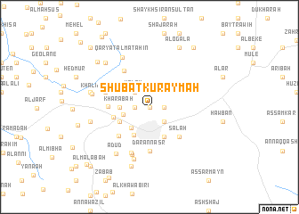 map of Shu‘bat Kuraymah