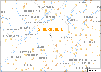 map of Shubrā Bābil