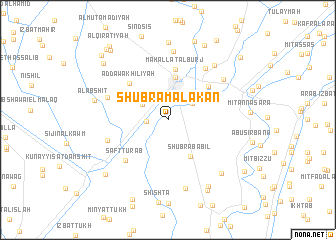 map of Shubrā Malakān