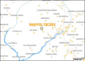 map of Shuffelt Acres