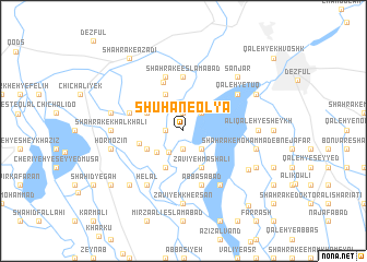 map of Shūhān-e ‘Olyā
