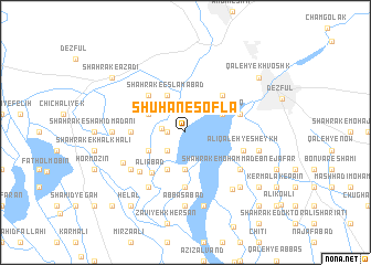 map of Shūhān-e Soflá