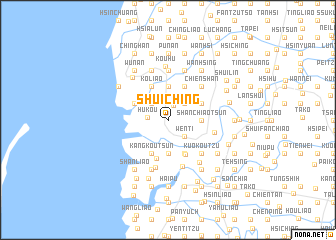 map of Shui-ching