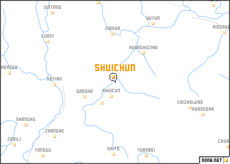 map of Shuichun