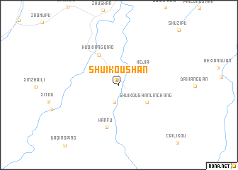 map of Shuikoushan