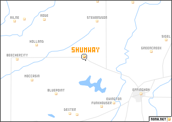 map of Shumway