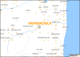 map of Shūndeh Chūlā