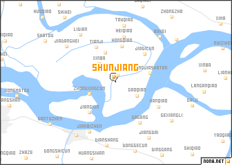 map of Shunjiang