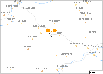 map of Shunk