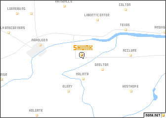 map of Shunk