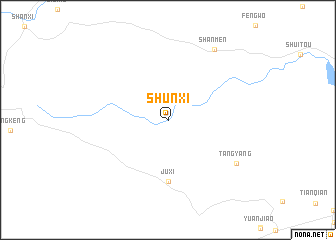 map of Shunxi