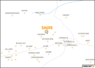map of Shupe