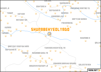 map of Shūrābeh-ye ‘Olyā Do