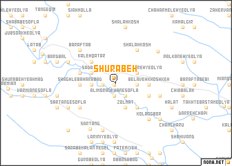 map of Shūrābeh