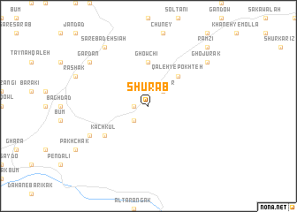 map of Shūr Āb