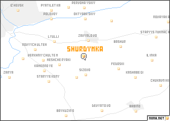 map of Shurdymka