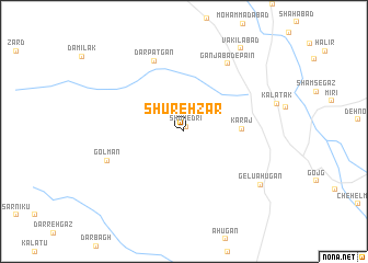 map of Shūrehzār