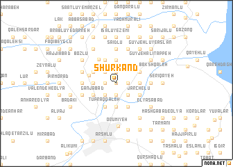 map of Shūr Kand