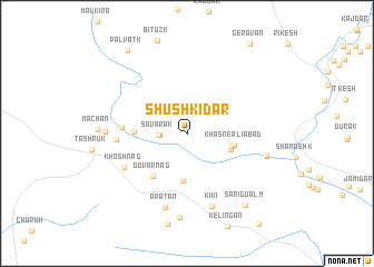map of Shūshkīdar