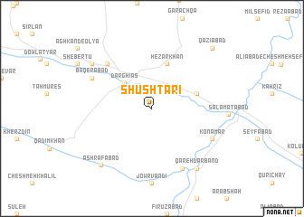 map of Shūshtarī