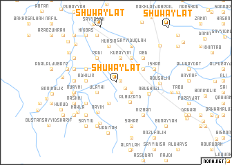 map of Shuwaylāt