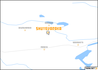 map of Shuyevaraka