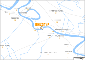 map of Shuz̧ayf